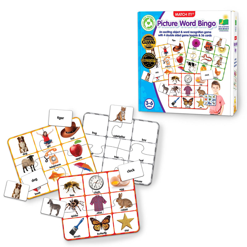The Learning Journey - MATCH IT! BINGO - PICTURE WORD - Limolin 
