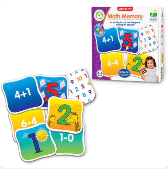 The Learning Journey - MATCH IT! MEMORY - MATHEMATICS - Limolin 