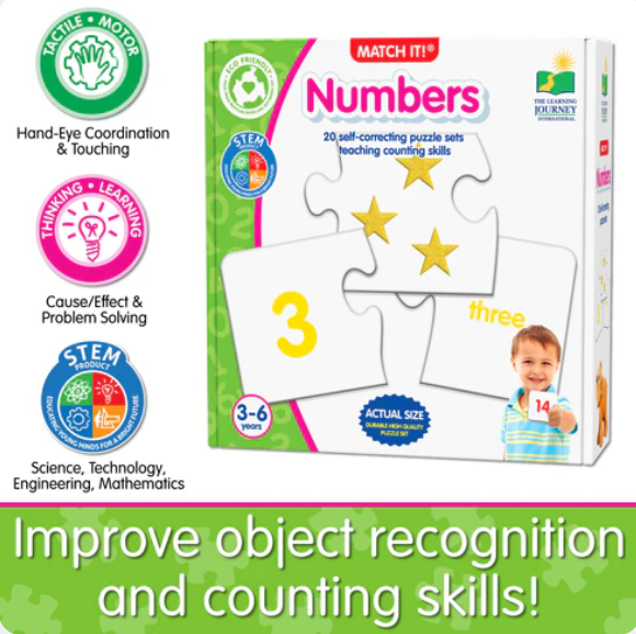 The Learning Journey - MATCH IT! - NUMBERS - Limolin 