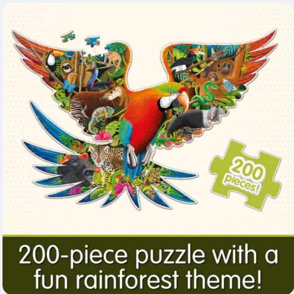 The Learning Journey - WILDLIFE WORLD - RAINFOREST PUZZLE (200PCS) - Limolin 