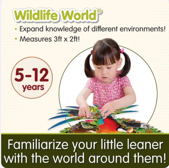 The Learning Journey - WILDLIFE WORLD - RAINFOREST PUZZLE (200PCS) - Limolin 