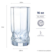 Luminarc – Topaz Glassware Set – 16 Pieces – product view