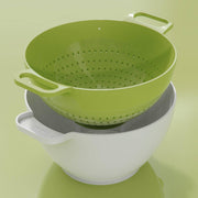 Trebonn - Duo Rinse & Serve Large White, Green - Limolin 
