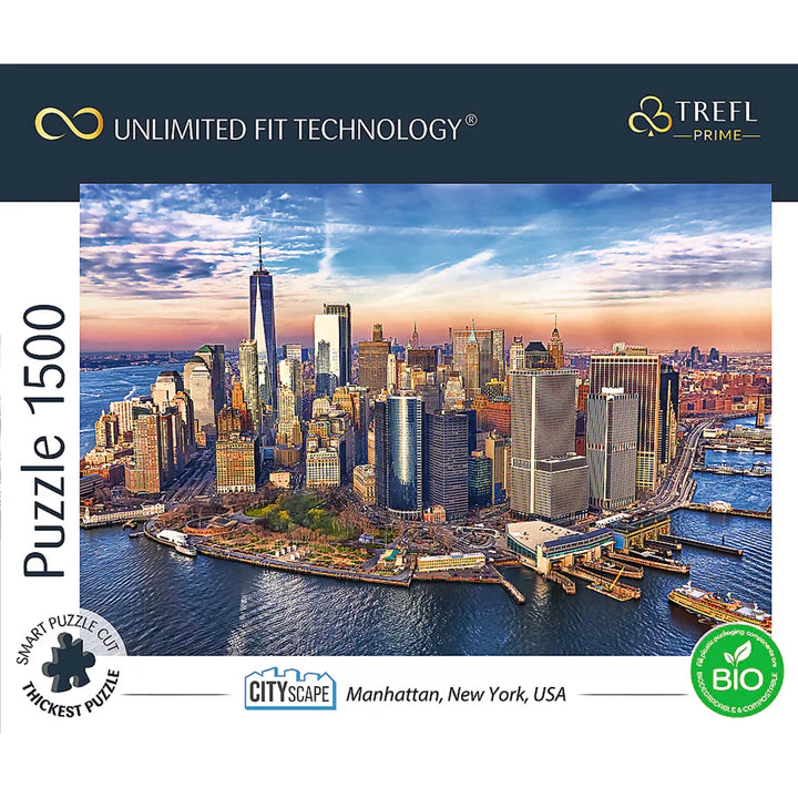 Trefl - Manhattan New York Usa (1500-Piece Puzzle) - Limolin 