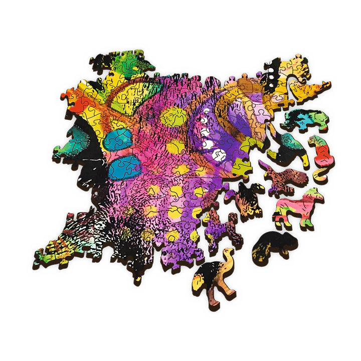 Trefl - Puzzle - Colorful Cat - Wooden - 1000Pc - Limolin 