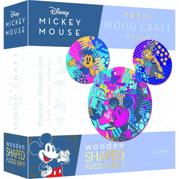 Trefl - Puzzle - Disney Mickey Mouse - Woodcraft - 500Pc - Limolin 