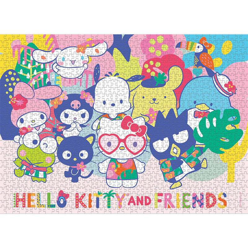 USAopoly - Puzzle - Hello Kitty And Friends Tropical Times (1000 Piece Puzzle) - Limolin 