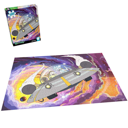 USAopoly - Puzzle - Rick And Morty The Outside World Is Out Enemy! (1000-Piece Puzzle) - Limolin 