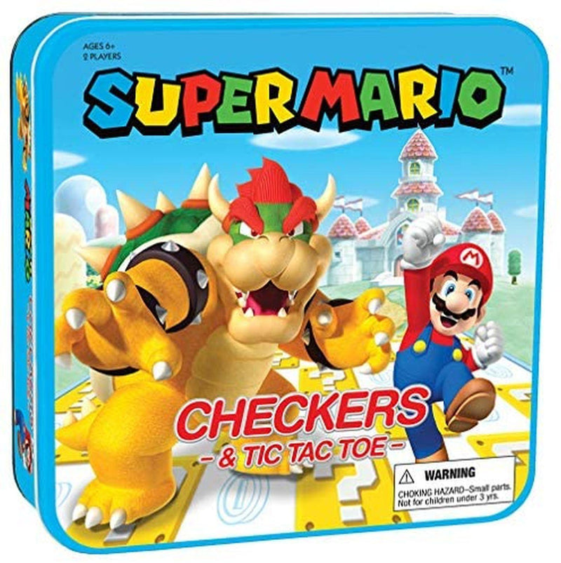 USAopoly - Super Mario Checkers & Tic-Tac-Toe Game Set - Limolin 