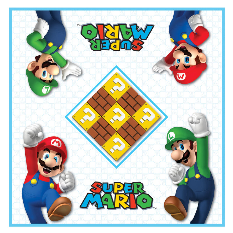 USAopoly - Tic Tac Toe/Checkers - Super Mario Vs Luigi - Limolin 