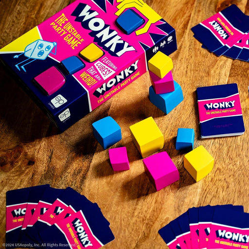 USAopoly - Wonky The Unstable Party Game - Limolin 