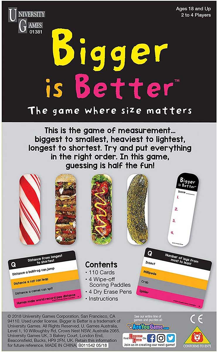University Games - Bigger Is Better - Game - Limolin 