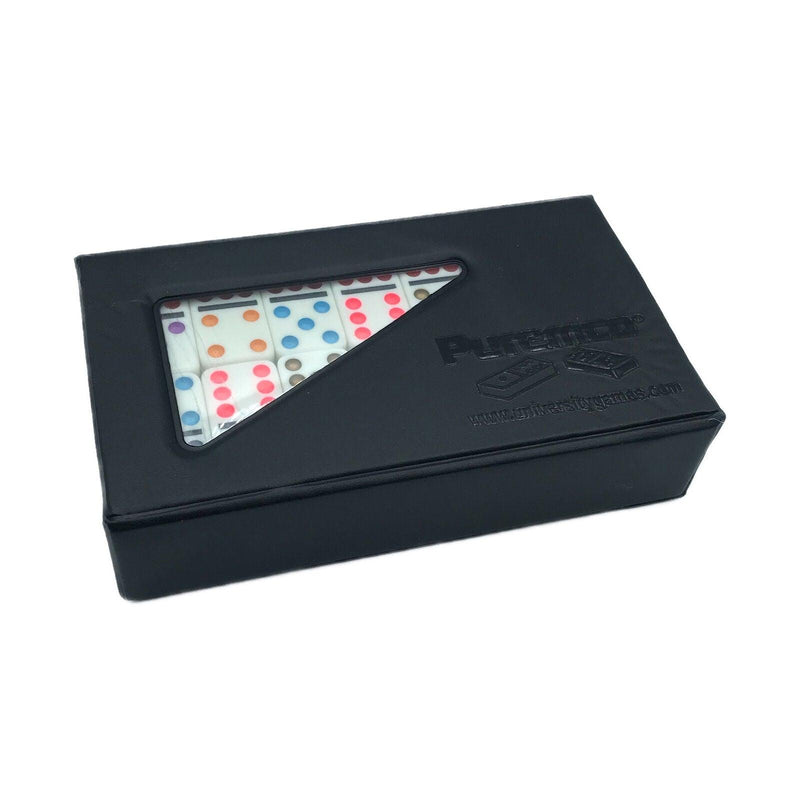 University Games - Chickenfoot - Double 9 - Color Dot - Dominoes - Limolin 