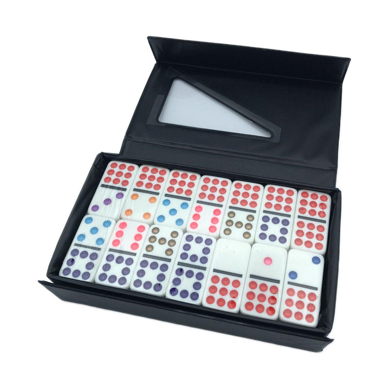 University Games - Chickenfoot - Double 9 - Color Dot - Dominoes - Limolin 