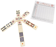 University Games - Dominoes - Spinner - Wild - Color - Dlx Tin - Limolin 
