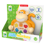 University Games - EARLY LEARNING ANIMALS - COLORS & SHAPES MONKEY - Limolin 