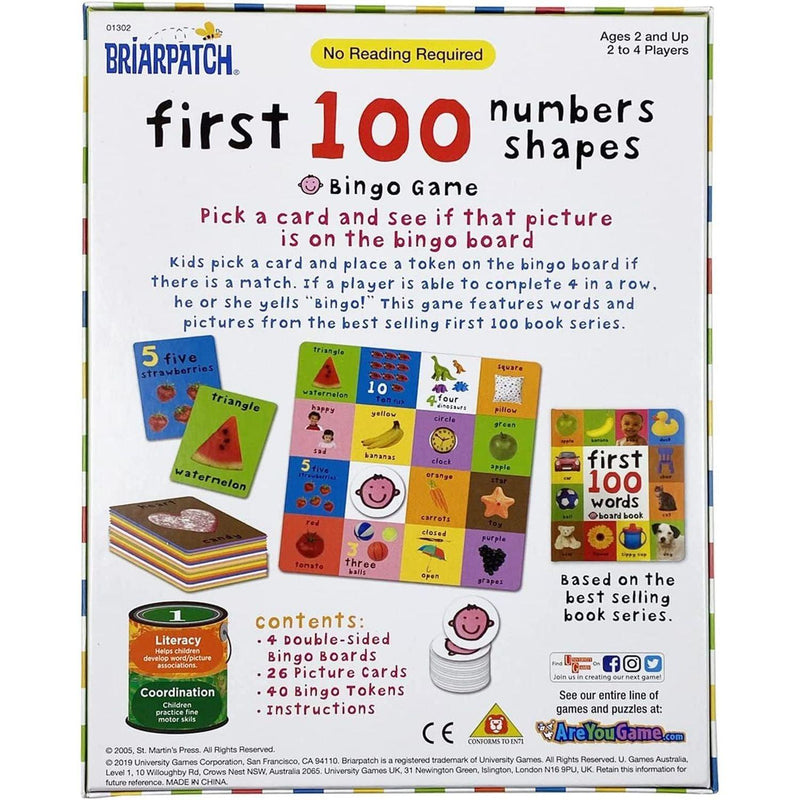 University Games - First 100 Numbers - and Shapes - Limolin 
