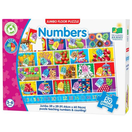 University Games - Jumbo Floor Puzzles - Numbers - Limolin 