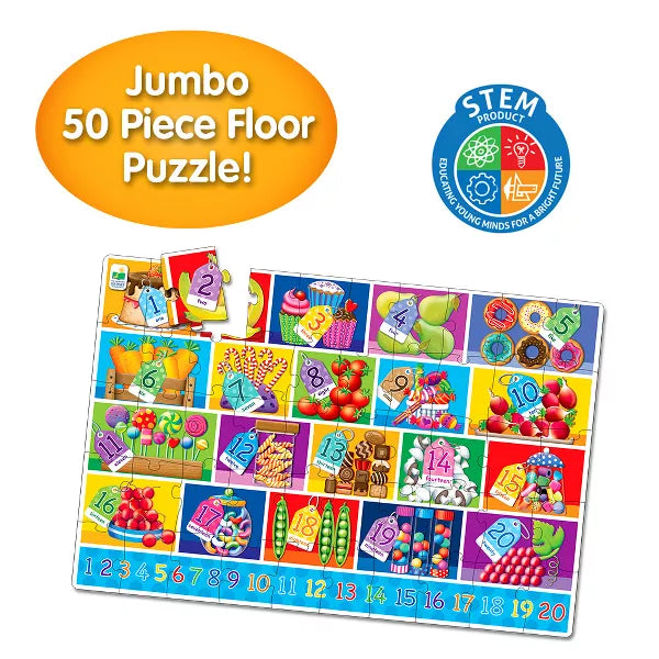 University Games - Jumbo Floor Puzzles - Numbers - Limolin 