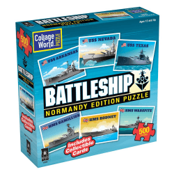 University Games - Puzzle - Battleship Collage World - 1000Pc - Limolin 