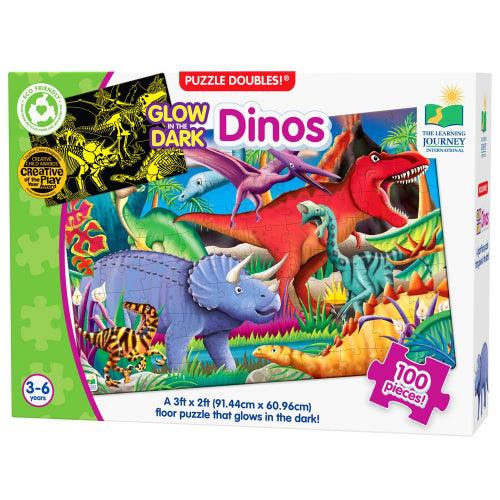 University Games - Puzzle Doubles - Glow In The Dark - Dinos (Updated) - Limolin 