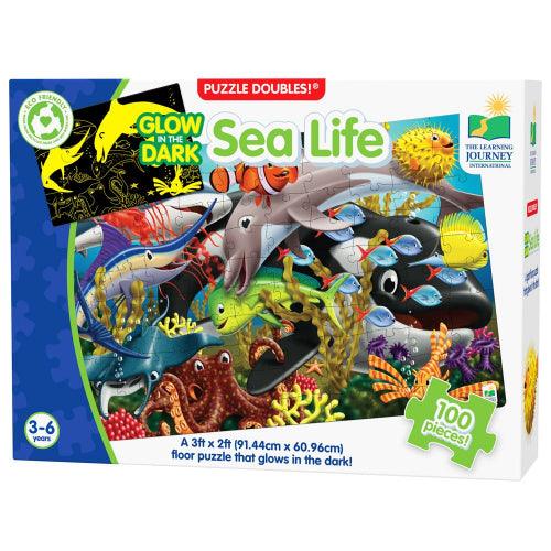 University Games - Puzzle Doubles - Glow In The Dark - Sea Life (Updated) - Limolin 
