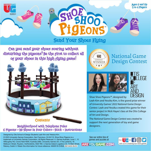 University Games - Shoe Shoo Pigeons! Game - Limolin 