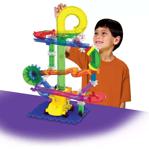 University Games - Techno Gears Marble Mania - Slingshot - 80Pcs - Limolin 