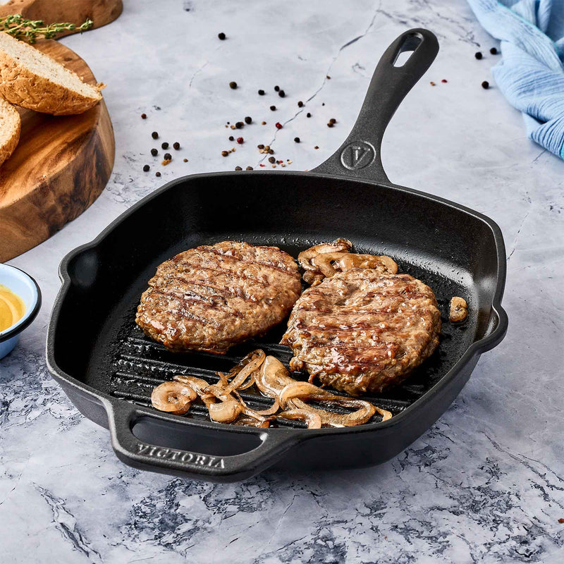 Victoria - Poêle à griller en fonte - 25 cm 
