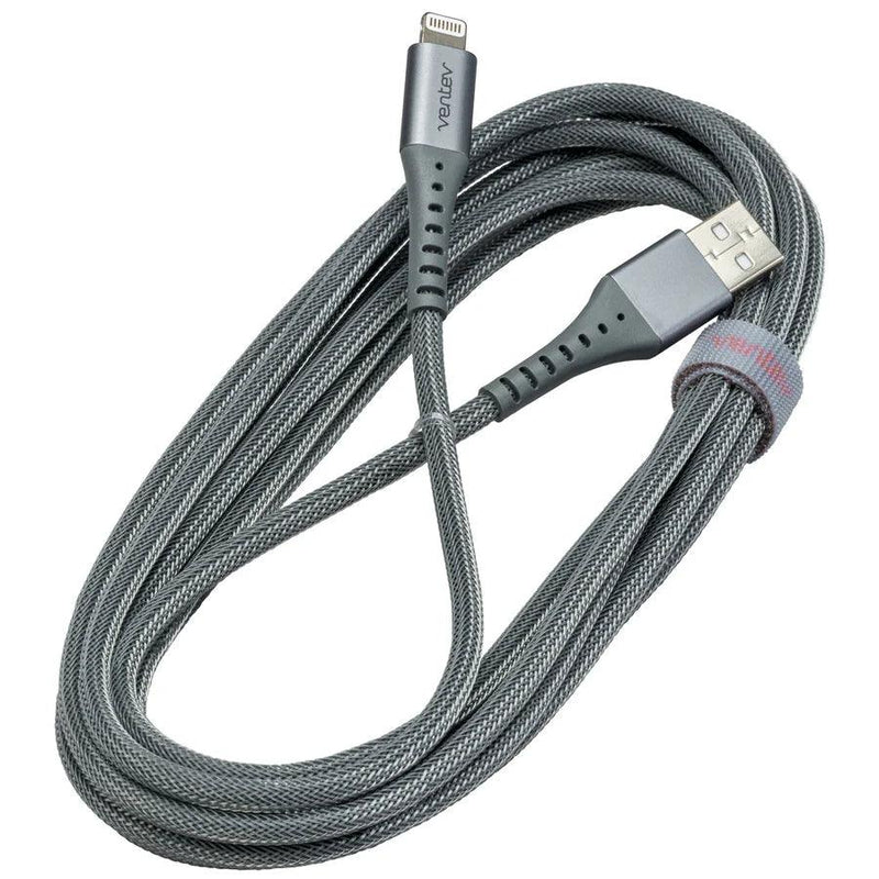 Ventev - Charge & Sync Lightning MFI to USB-A- Steel Gray - Limolin 