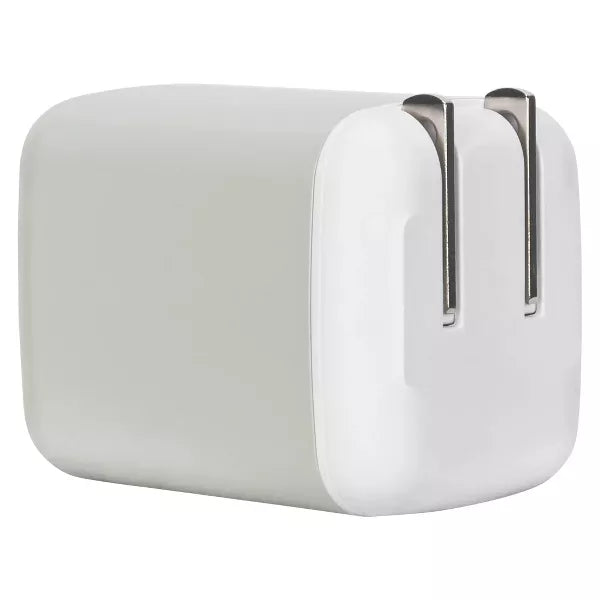 Ventev - Wall Charger 2 Port 65W USB-C GaN Programable Power Supply (PPS) Folding Prongs - White - Limolin 