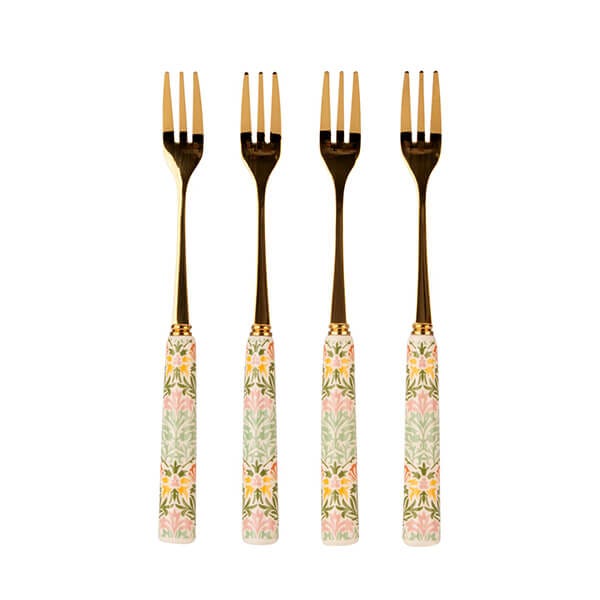 William Morris at Home - Kitchen Garden - Cake Forks (4-Pack)