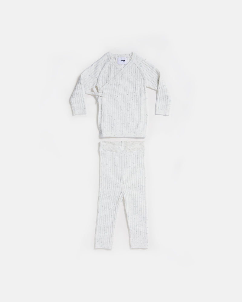 7AM Enfant - Cotton Wrap Top - Ribbed