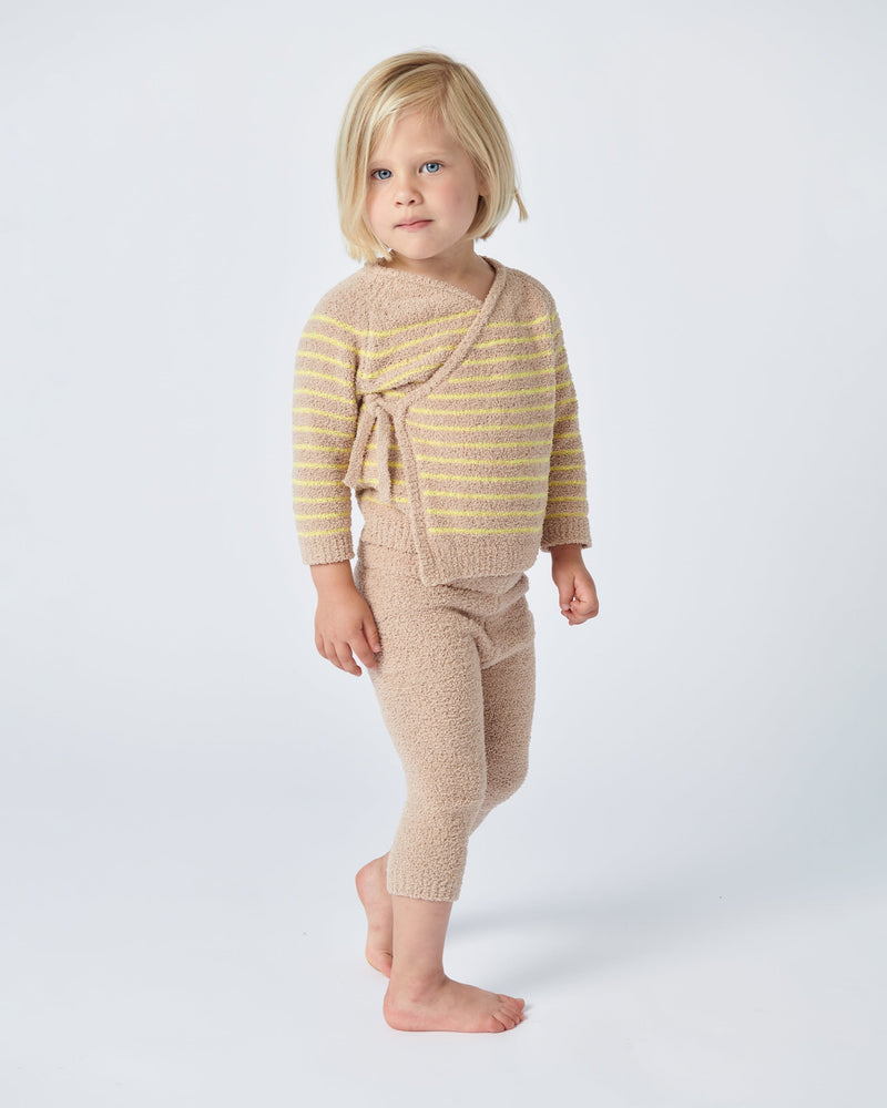 Wrap Top Striped - Fuzzy