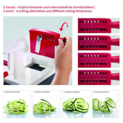 Westmark - Vegetable Slicer 5-Blades, Slip Proof Rubber Feet - Limolin 