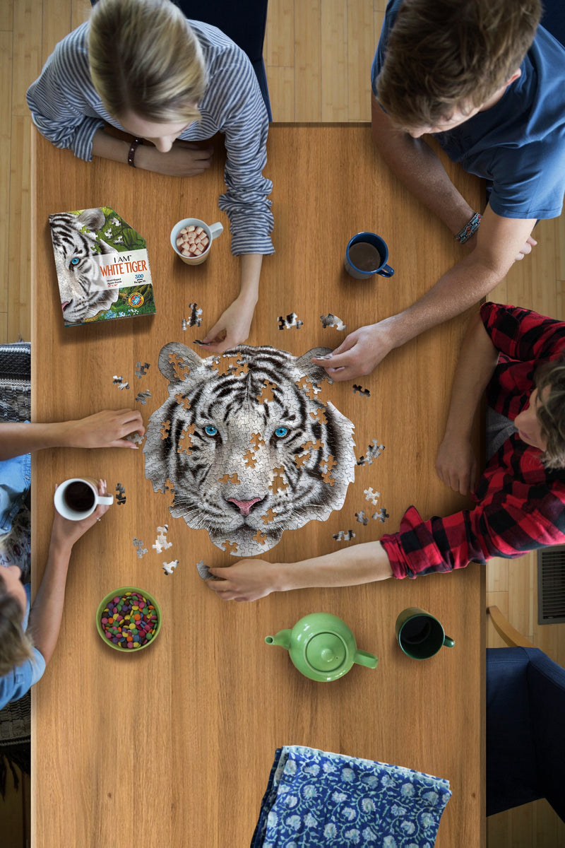 Madd Capp Puzzles – I Am White Tiger Jigsaw Puzzle | 300 Pieces – lifestyle view