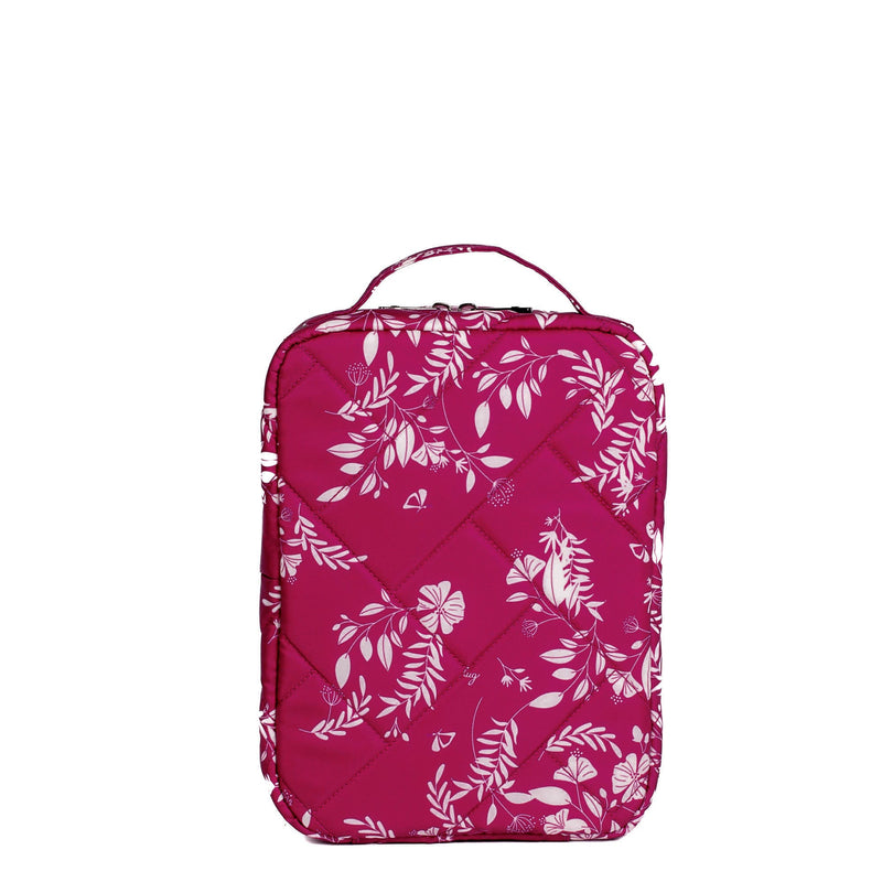 LUG - Wingback Hanging Toiletry Case - FLOURISH BERRY - colour view