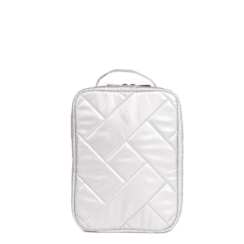 LUG - Wingback Hanging Toiletry Case - METALLIC SILVER - colour view
