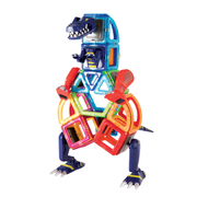 Magformers Wonder Creator 121-Piece Set – blue dinosaur model