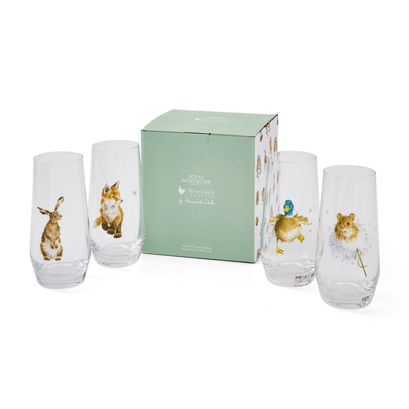 Wrendale DESIGNS - Highball Glasses (Set of 4) | 19 oz - Limolin 