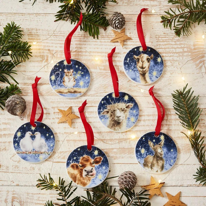 Wrendale DESIGNS - Nativity Decorations (Set of 6) - Limolin 