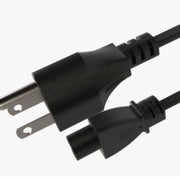 Xtech - Laptop Power Cord NEMA 3 Prong to 3 Slot Female 110-250V 6ft - Black - Limolin 