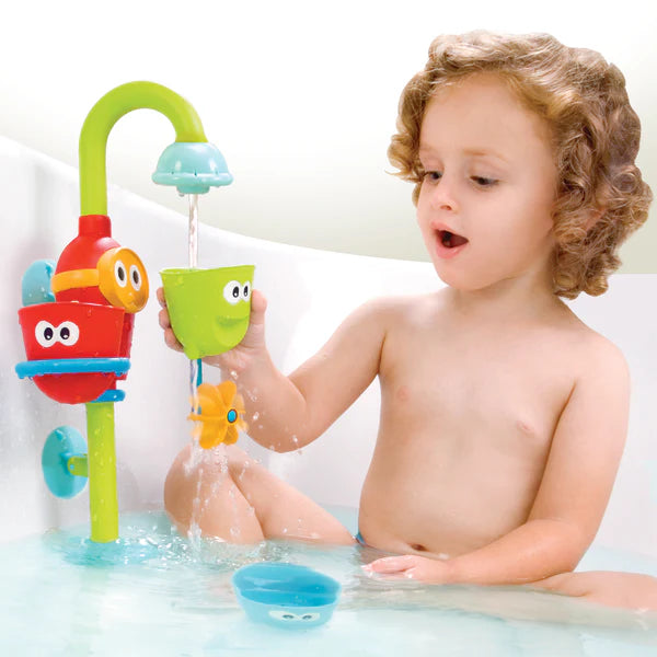 Yookidoo - Flow N Fill Spout - 3 Stackable Cups and Waterfall Spout - Limolin 