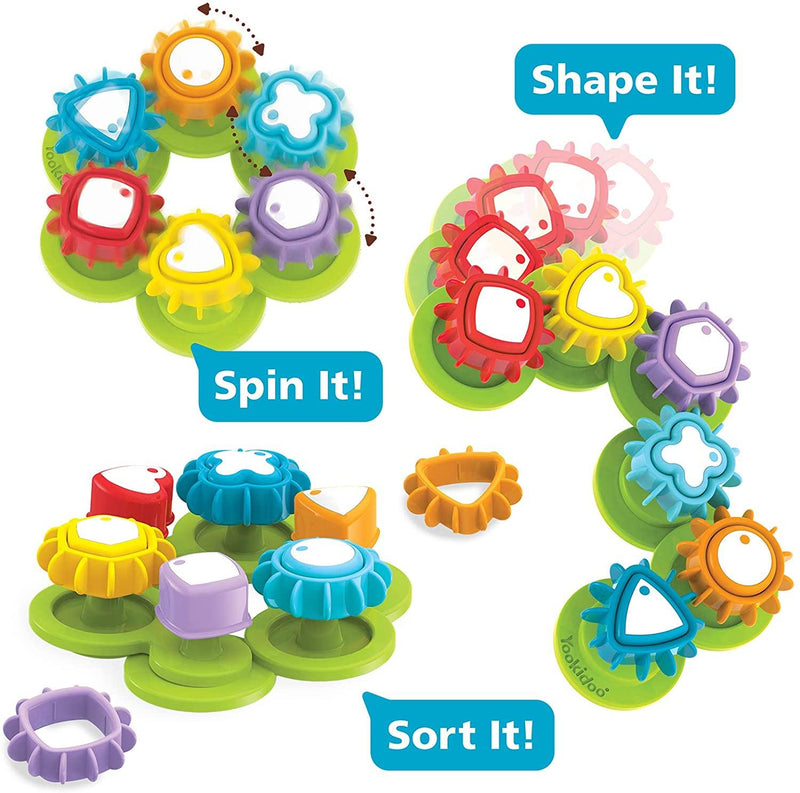 Yookidoo - Shape "N" Spin Gear Sorter - Limolin 