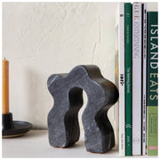 Heirloom - Wave Marble Bookend - lifestyle