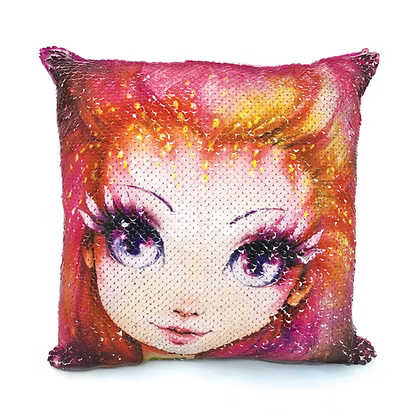 ÉTOILES NÉBULEUSES - COUSSIN À PAILLETTES MAGIQUES