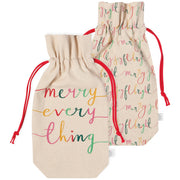 Jubilee - Merry Everything Christmas Wine Bags Set of 2