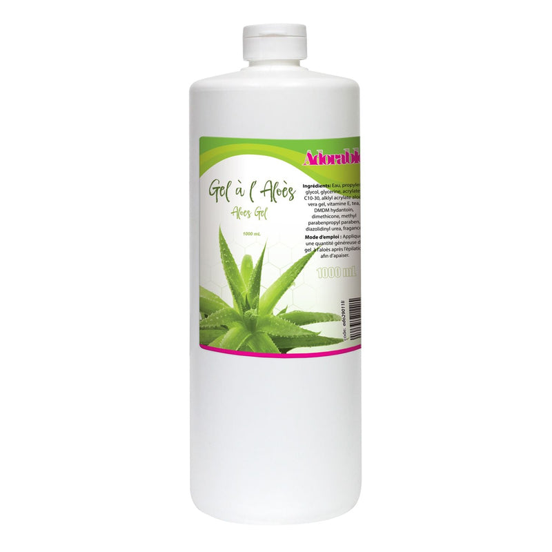 Adorable Soothing Post Depilatory Milk and Gel Beauty & Personal Care Aloe Gel 1 Liter