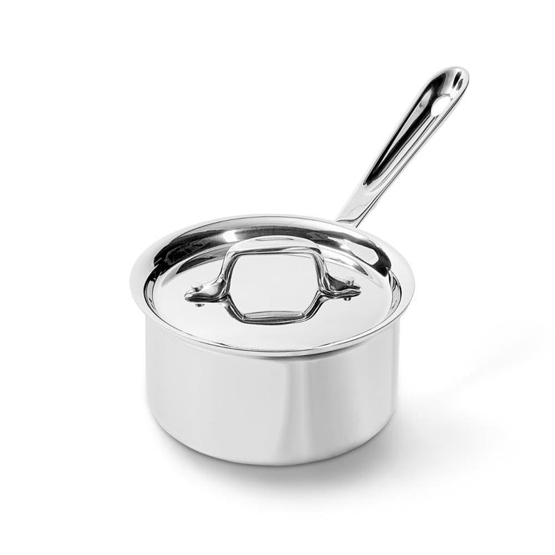 All-Clad - D3 Stainless Steel Saucepan with Lid - 1.5 qt