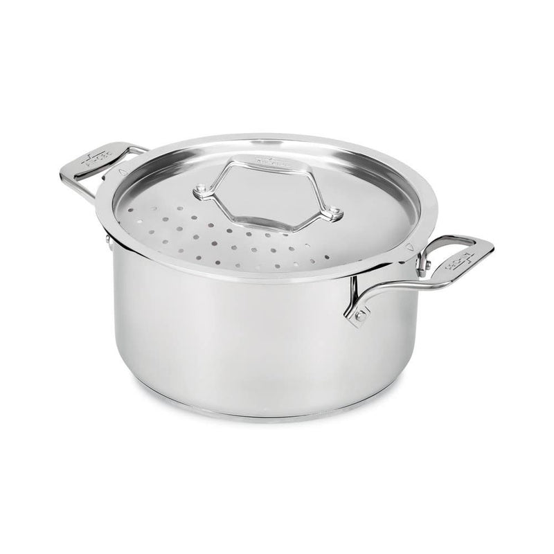 All-Clad - Simply Strain Stainless Steel Multipot with Straining Lid - 6 qt